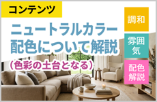 ニュートラルカラー配色