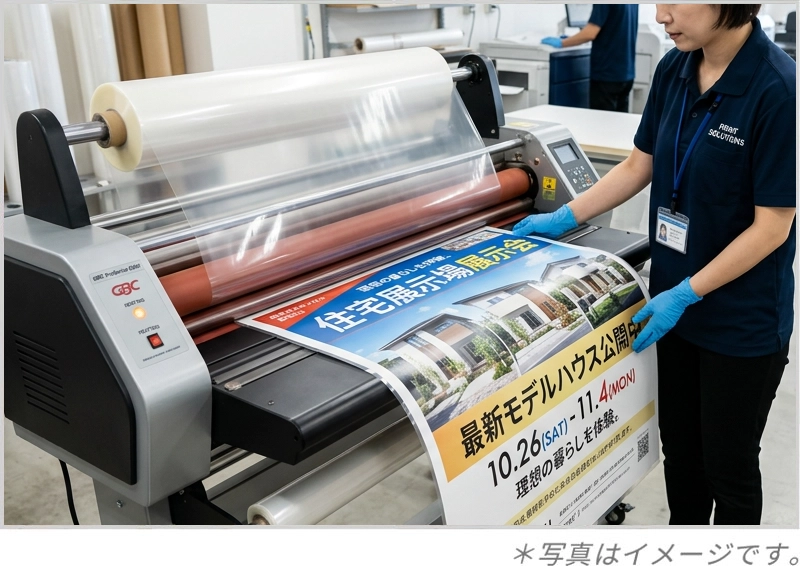 展示期間に合わせて加工を選ぶ